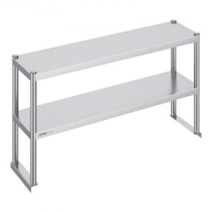 Rozsdamentes Dupla Felső Polc Előkészítő Asztalhoz 305x1220 mm