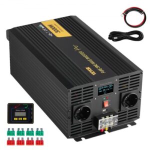 Tiszta Szinuszos LCD Inverter 3000 W 24 V/230 V